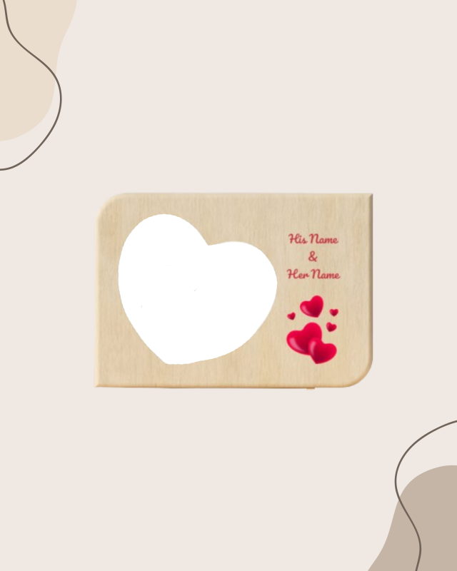 His & Her Heart Love Frame