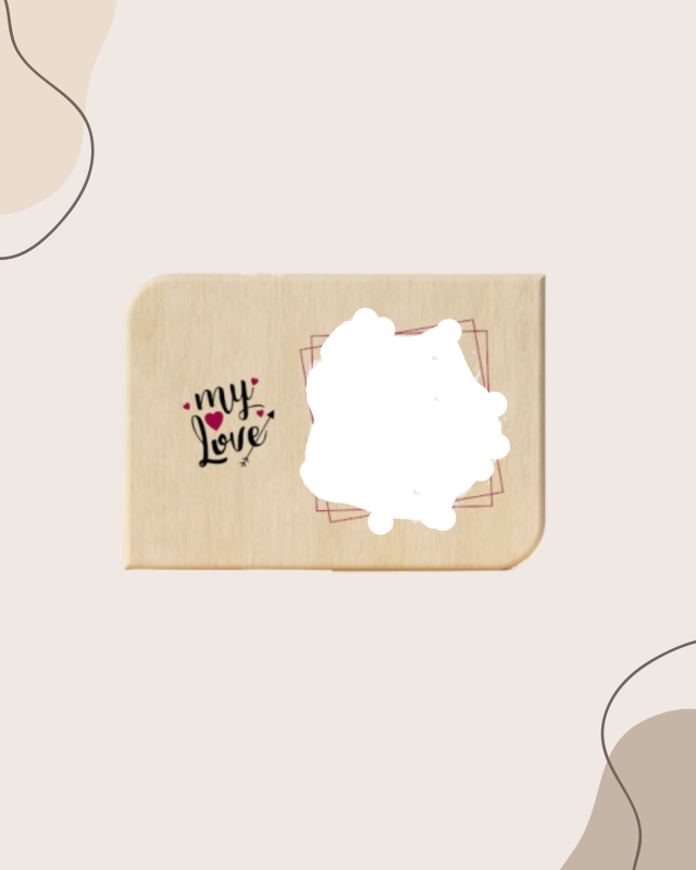 My Love Wooden Photo Frame