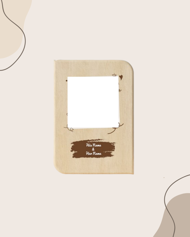 Rustic Love Couple Frame