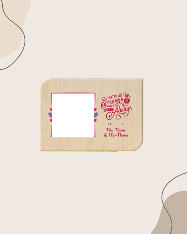 Forever & Always Personalized Wooden Frame